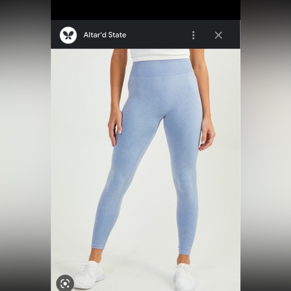 Altar'd State Pants - Altar’d state blue mellow leggings activewear